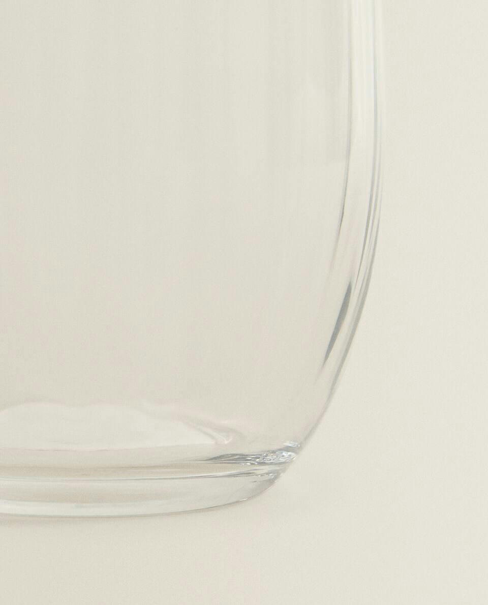 BOHEMIA CRYSTAL TUMBLER WITH LINES