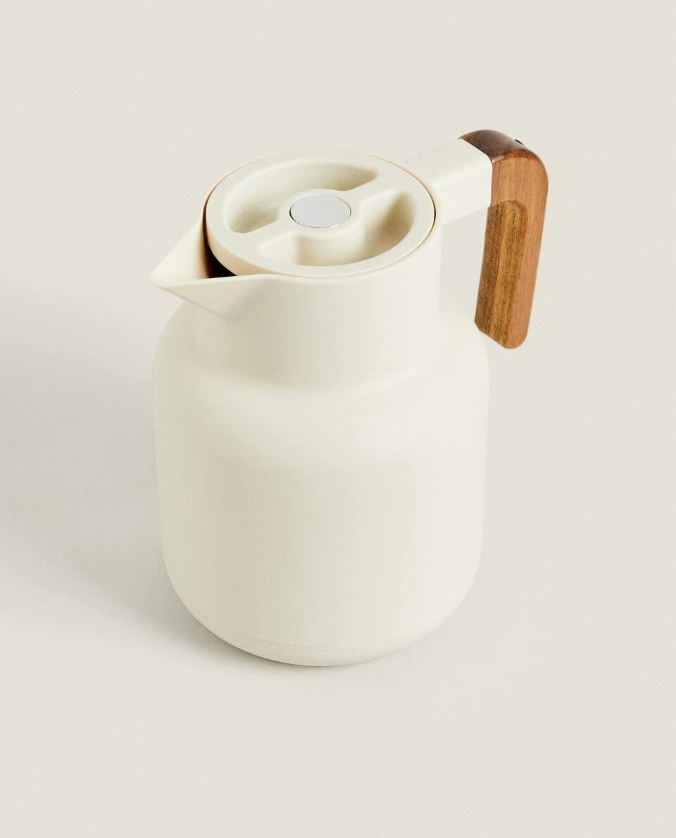 THERMOS WITH ACACIA HANDLE