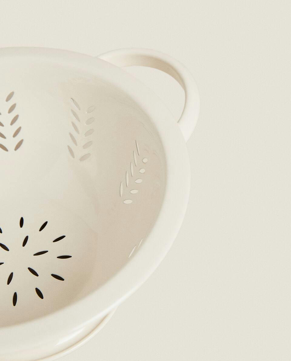 HERRINGBONE STEEL COLANDER