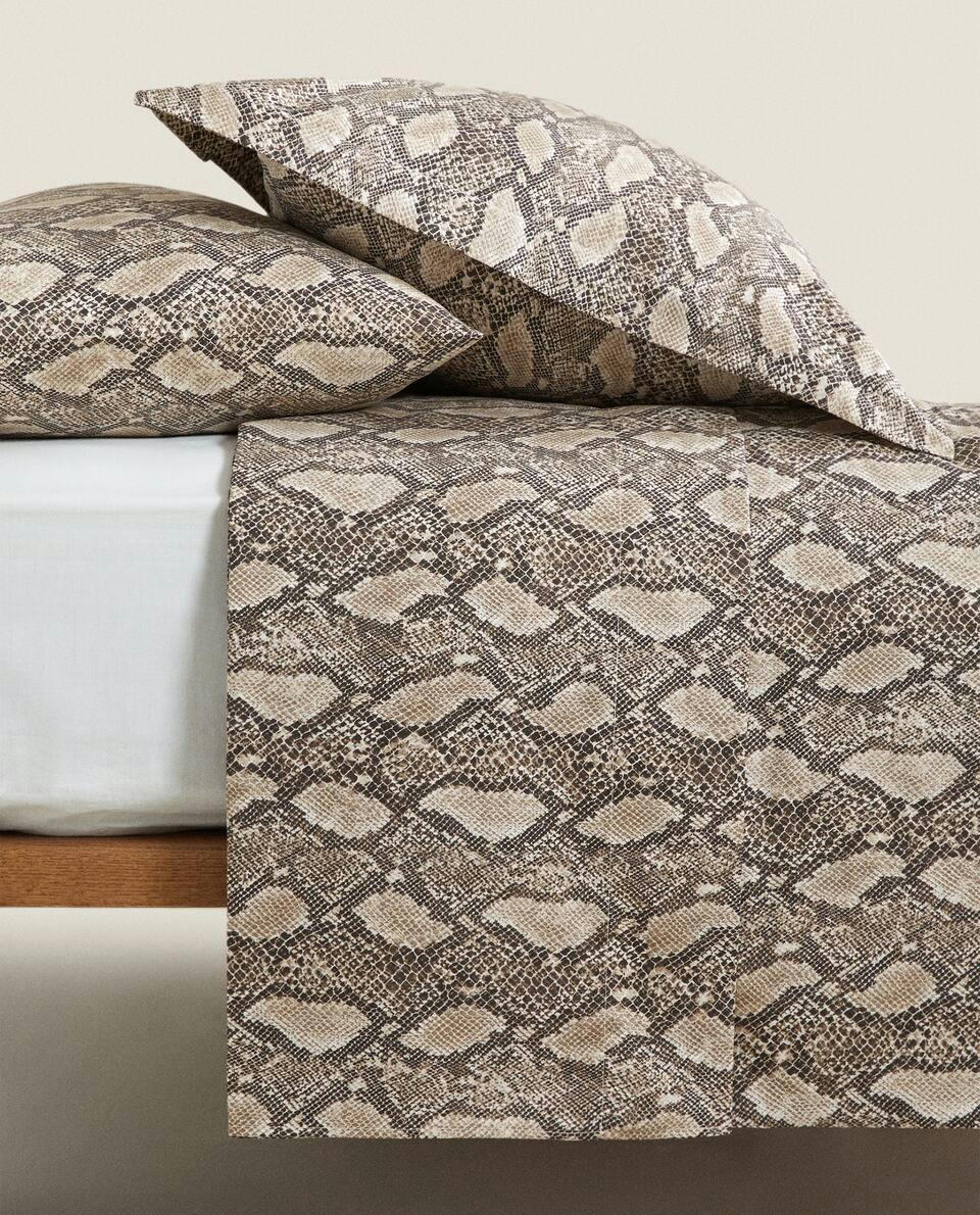 SNAKESKIN PRINT DUVET COVER