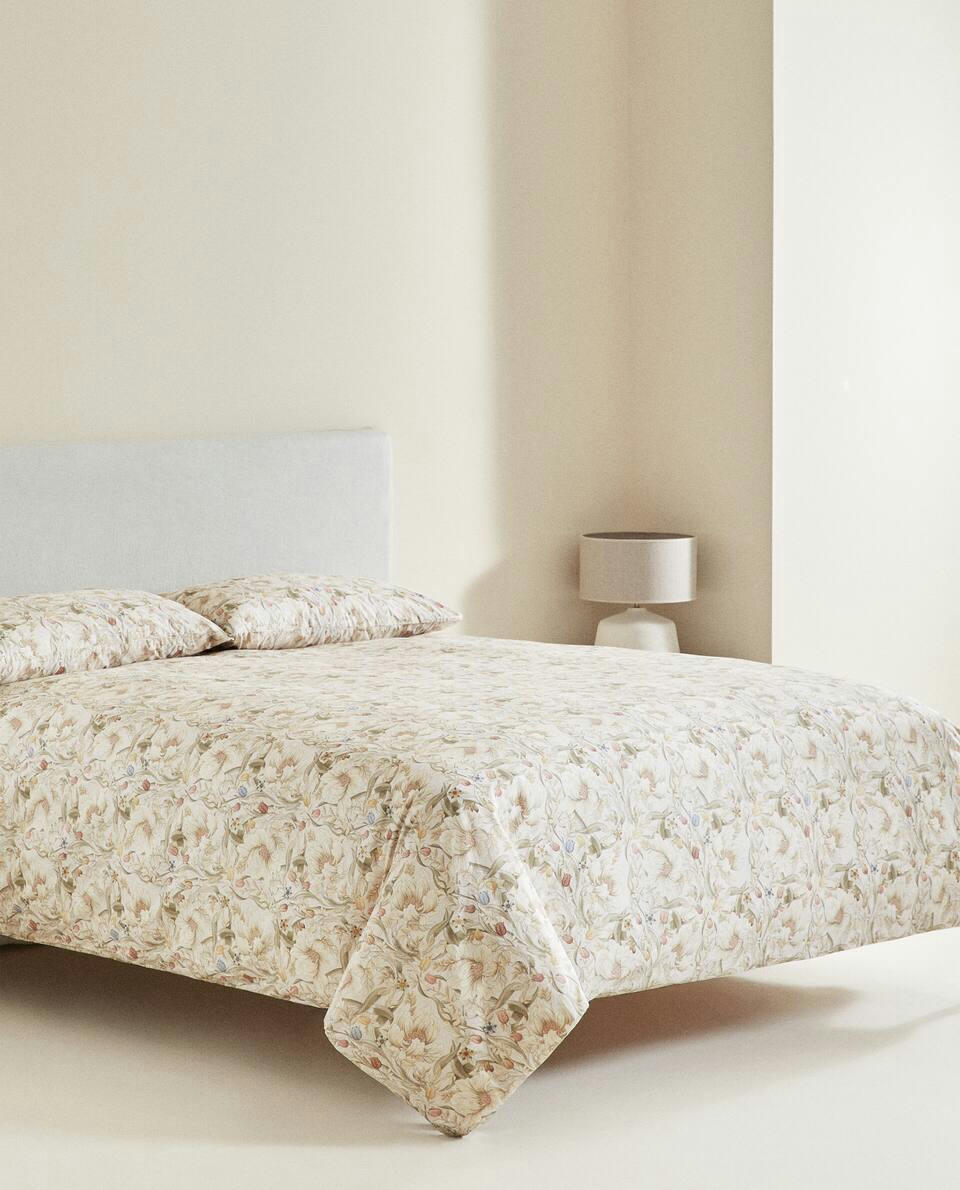 FLORAL PRINT DUVET COVER