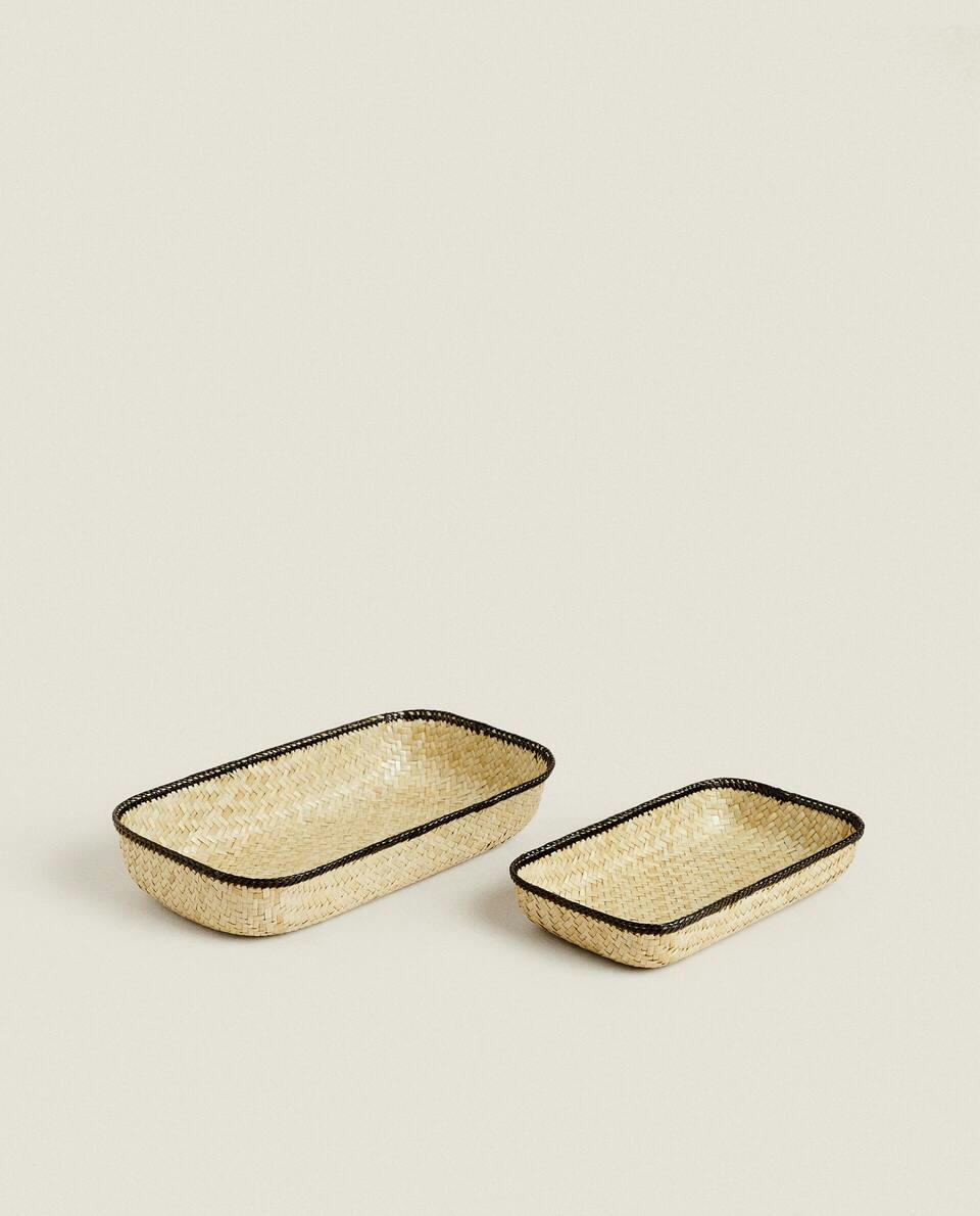 BASKET WITH BLACK BORDER