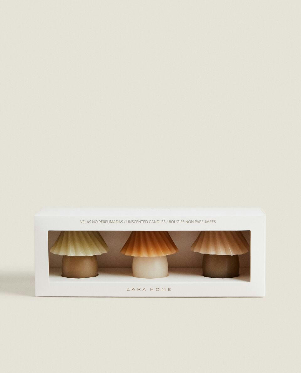 COLOURED CANDLES (PACK OF 3)