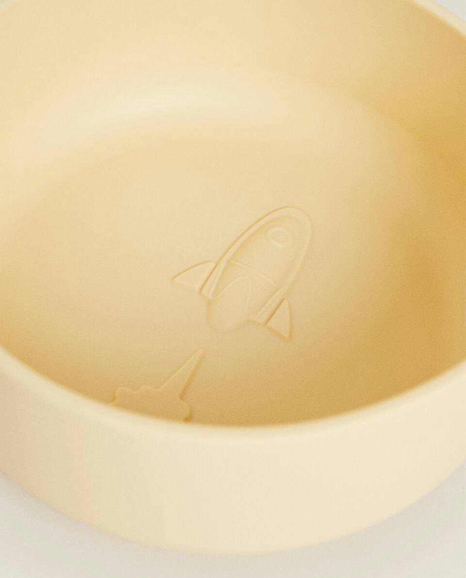 SILICONE BOWL WITH ROCKETS