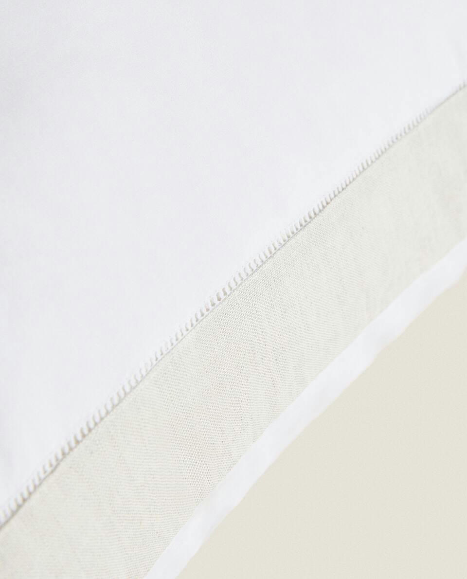 XXL LINEN-EDGED CUSHION COVER