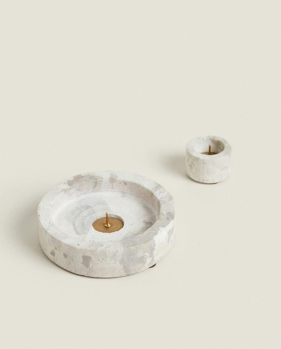 STONE TEALIGHT HOLDERS