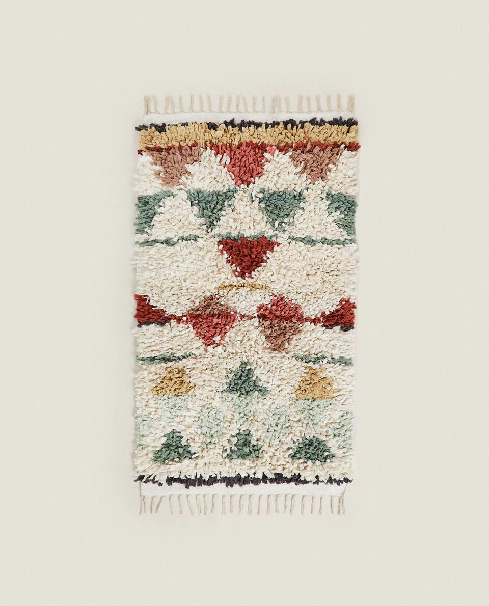 KIDS’ TRIANGLE DESIGN COTTON RUG