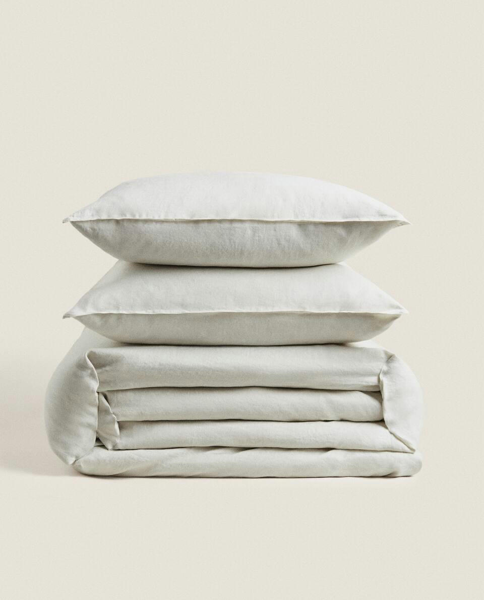 (140 GxM2) WASHED LINEN DUVET COVER