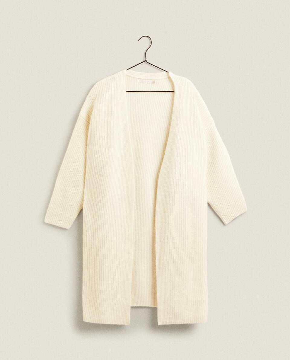 RIBBED CASHMERE JACKET