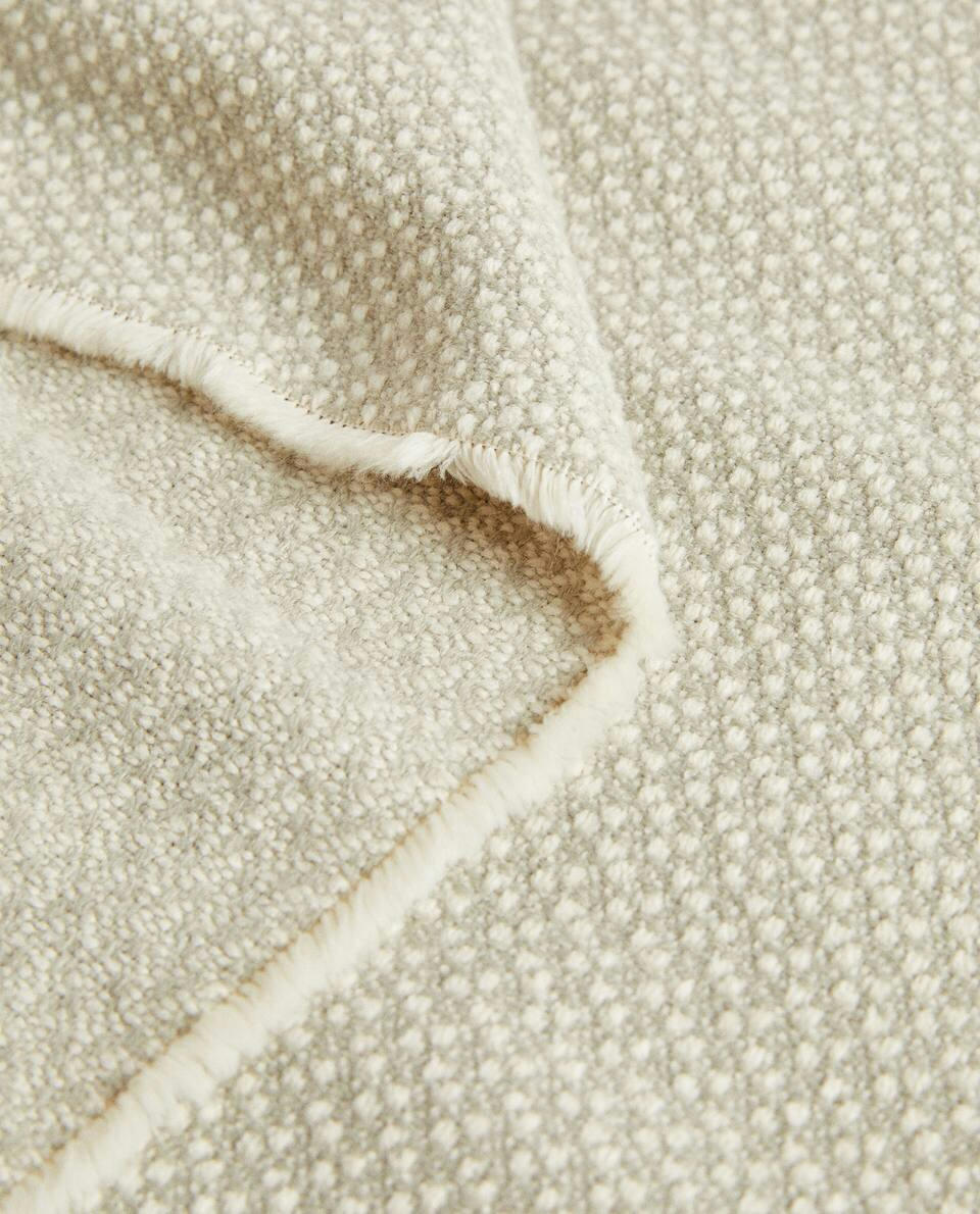 FRINGED ACRYLIC BLANKET