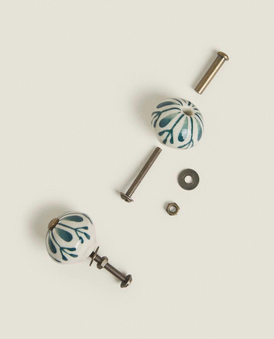 FLOWER DOOR KNOB (PACK OF 2)