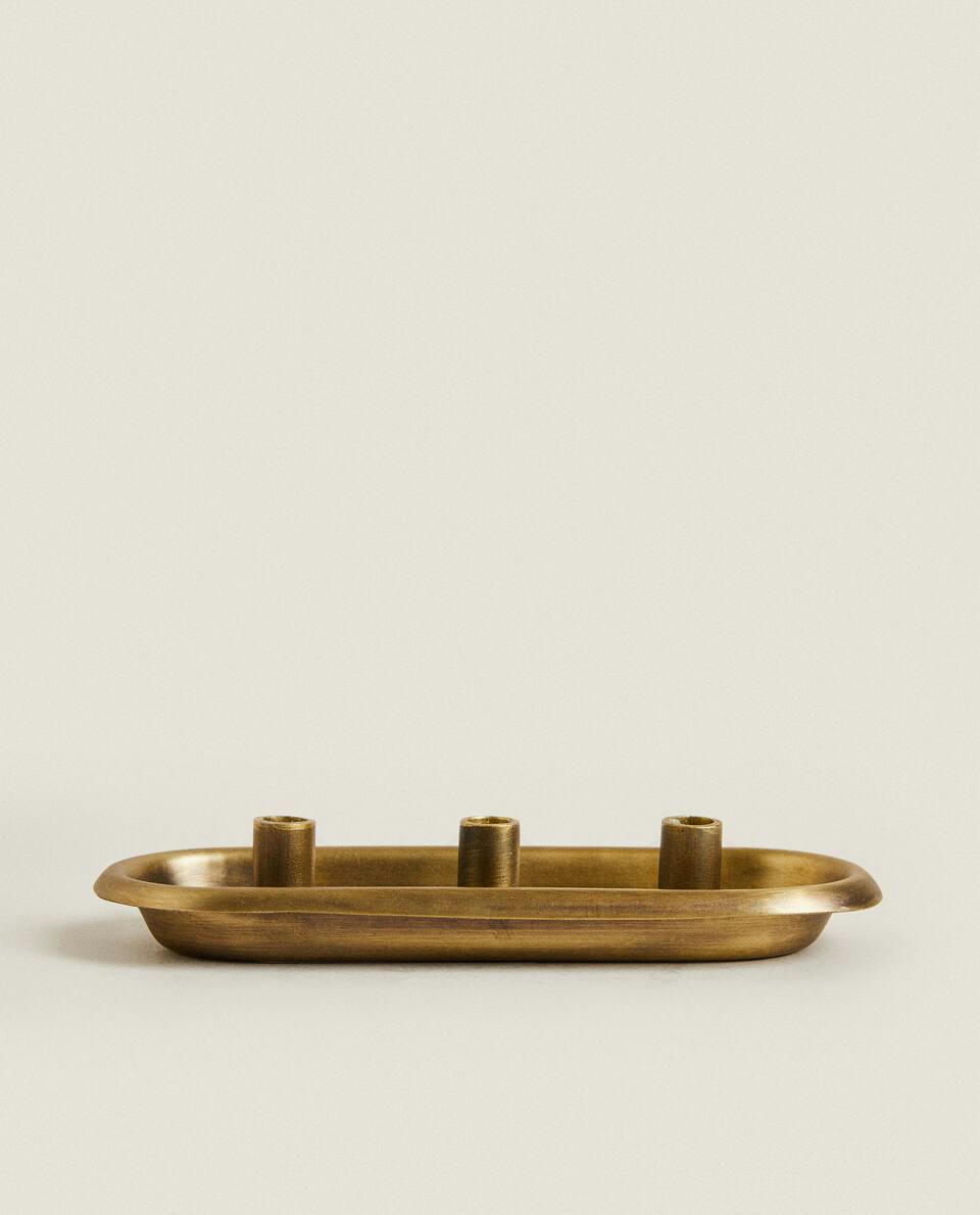 TRIPLE METAL TEALIGHT HOLDER