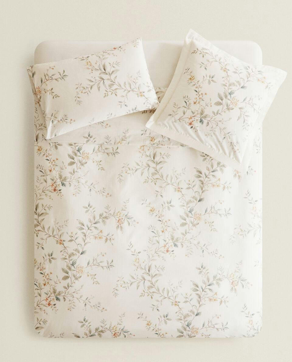 FLORAL PRINT DUVET COVER