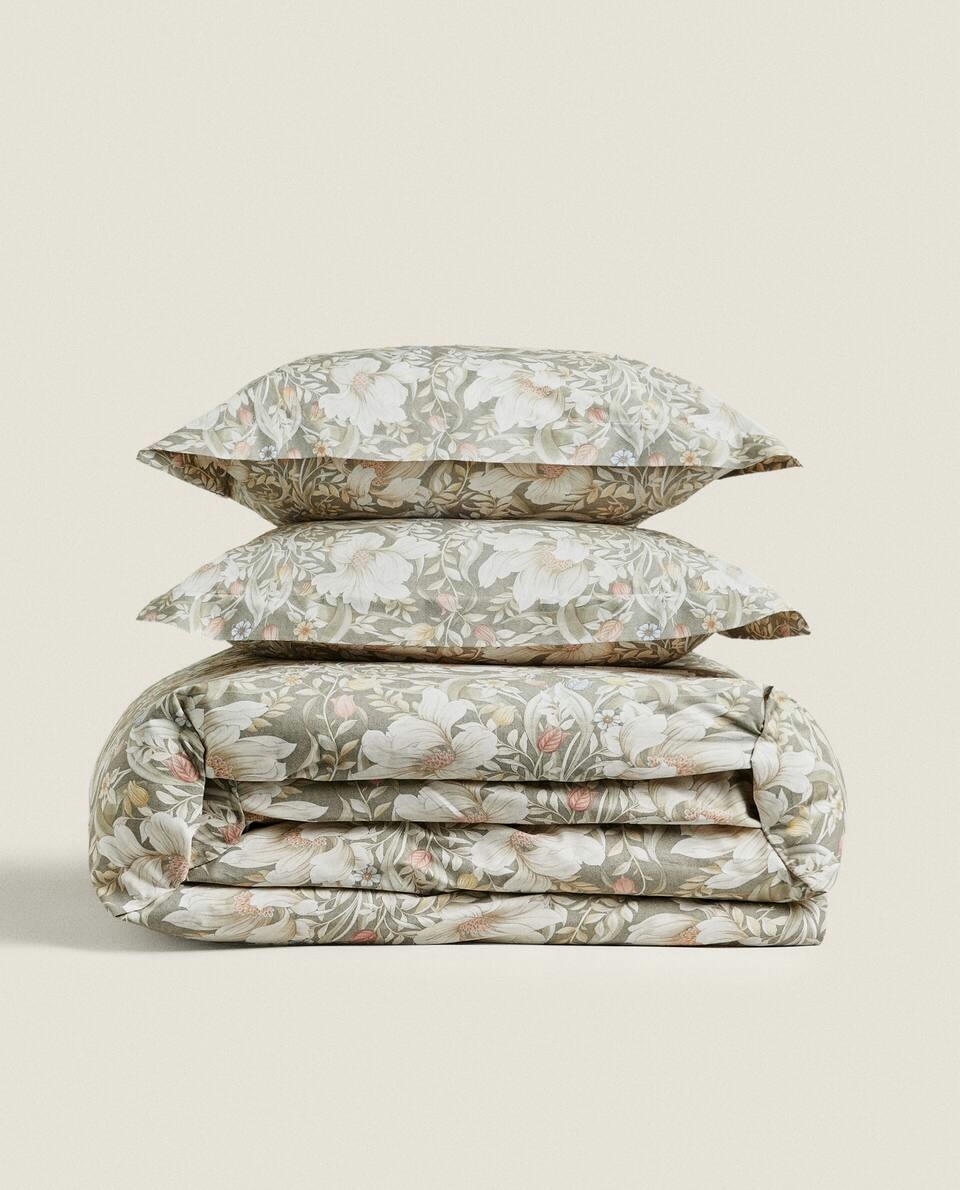 FLORAL PRINT DUVET COVER