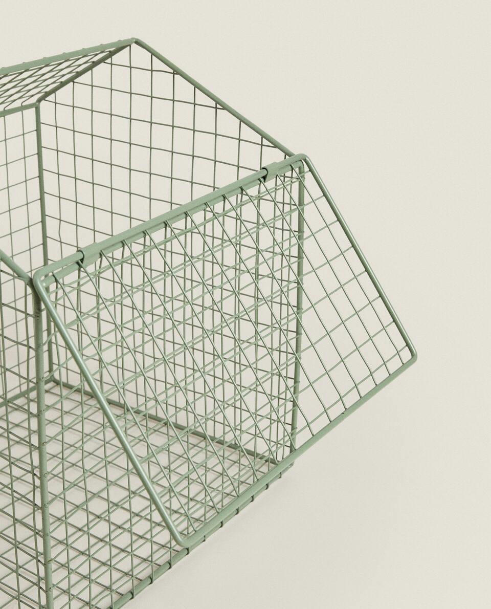 METAL BASKET WITH LID