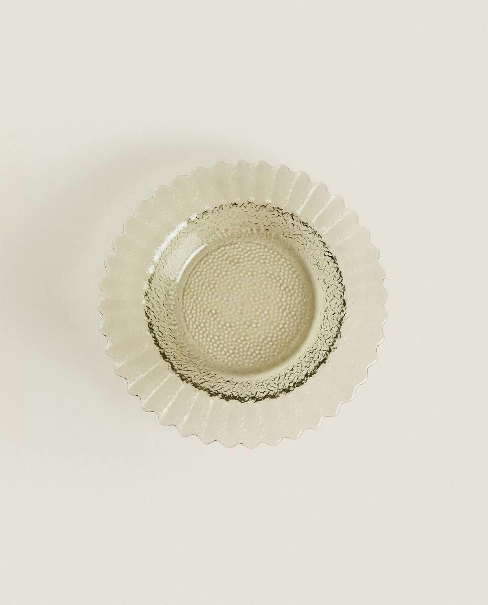 WAVY GLASS BOWL