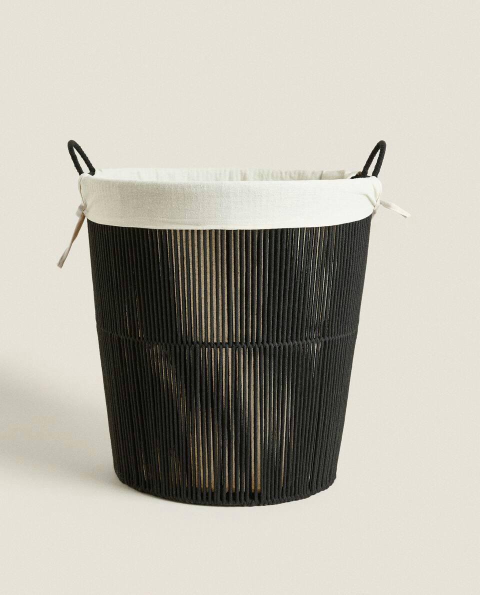 COTTON LAUNDRY BASKET