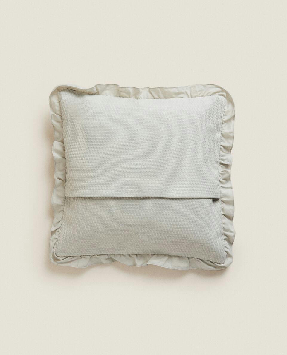 COTTON JACQUARD CUSHION