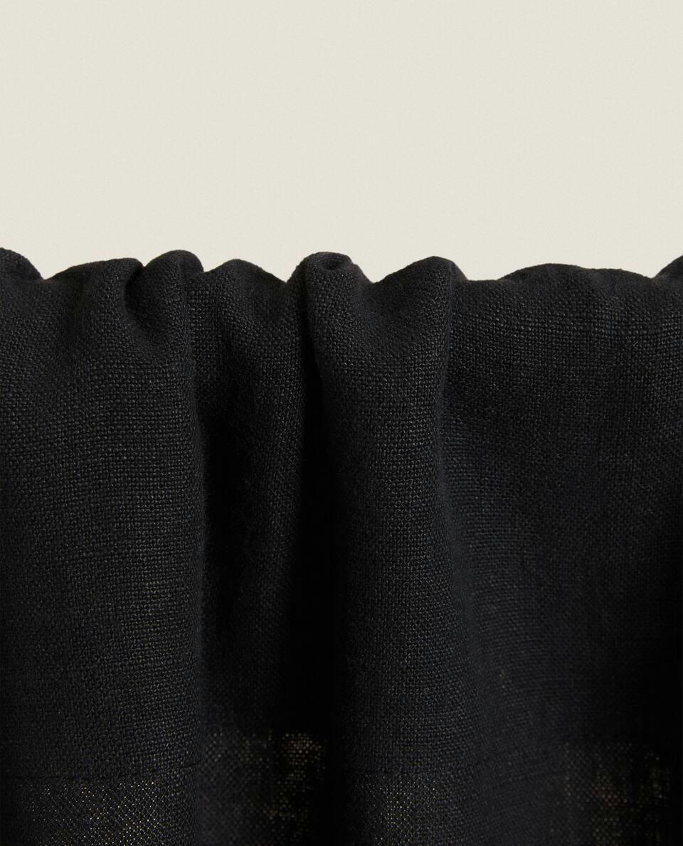 LINEN OVERLOCK CURTAIN