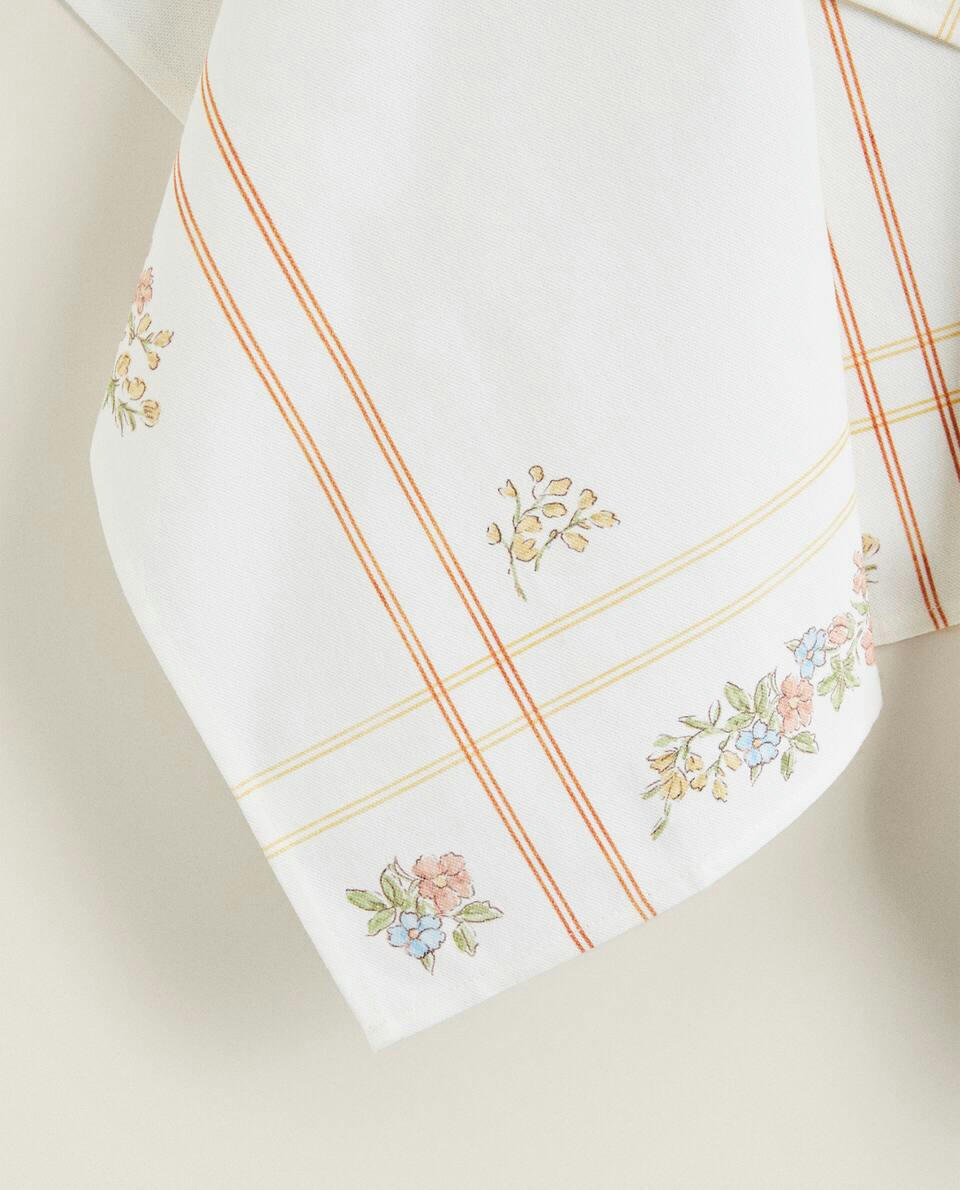 FLORAL PRINT TEA TOWEL (PACK OF 2)