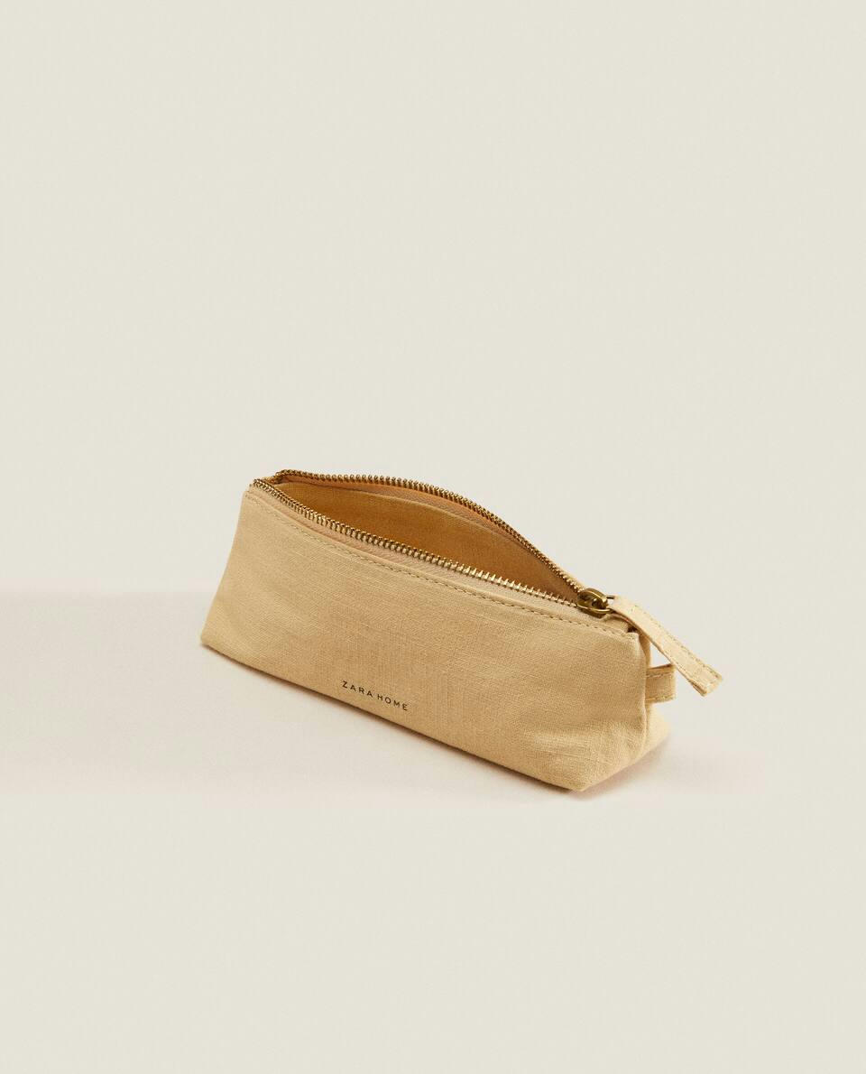 SMALL COTTON TOILETRY BAG