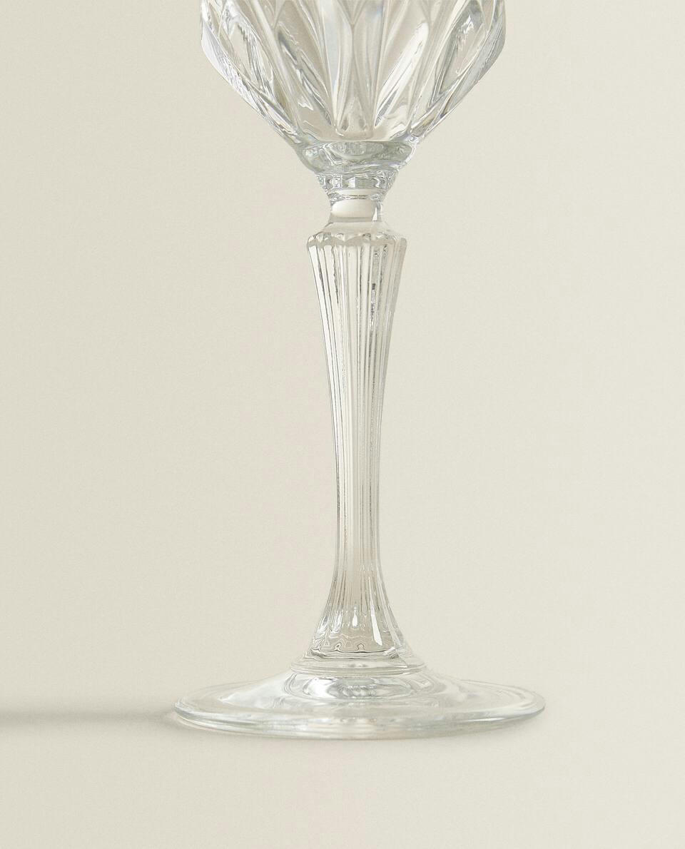 ENGRAVED CRYSTALLINE WATER GLASS