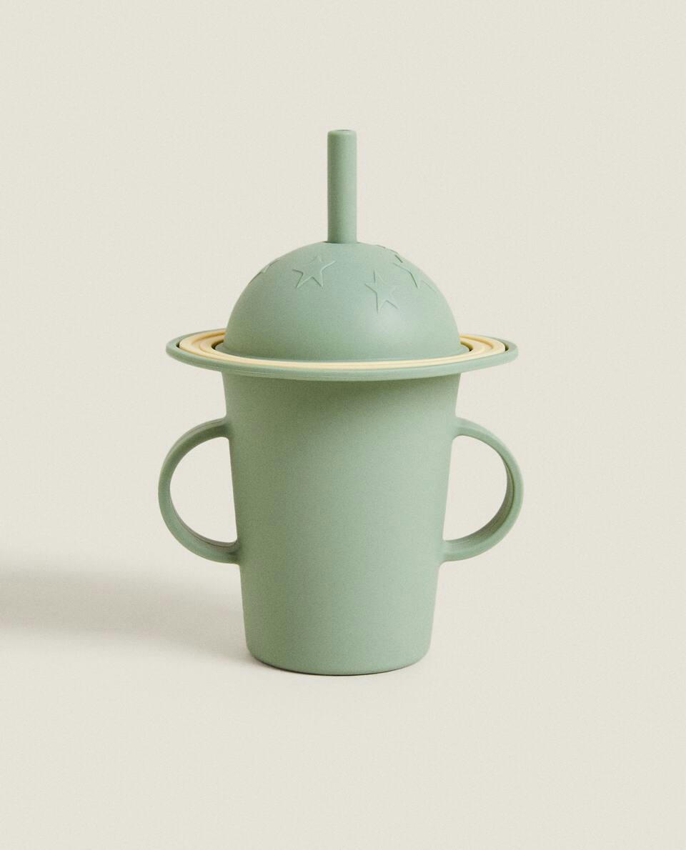 PLANETS BEAKER WITH STRAW