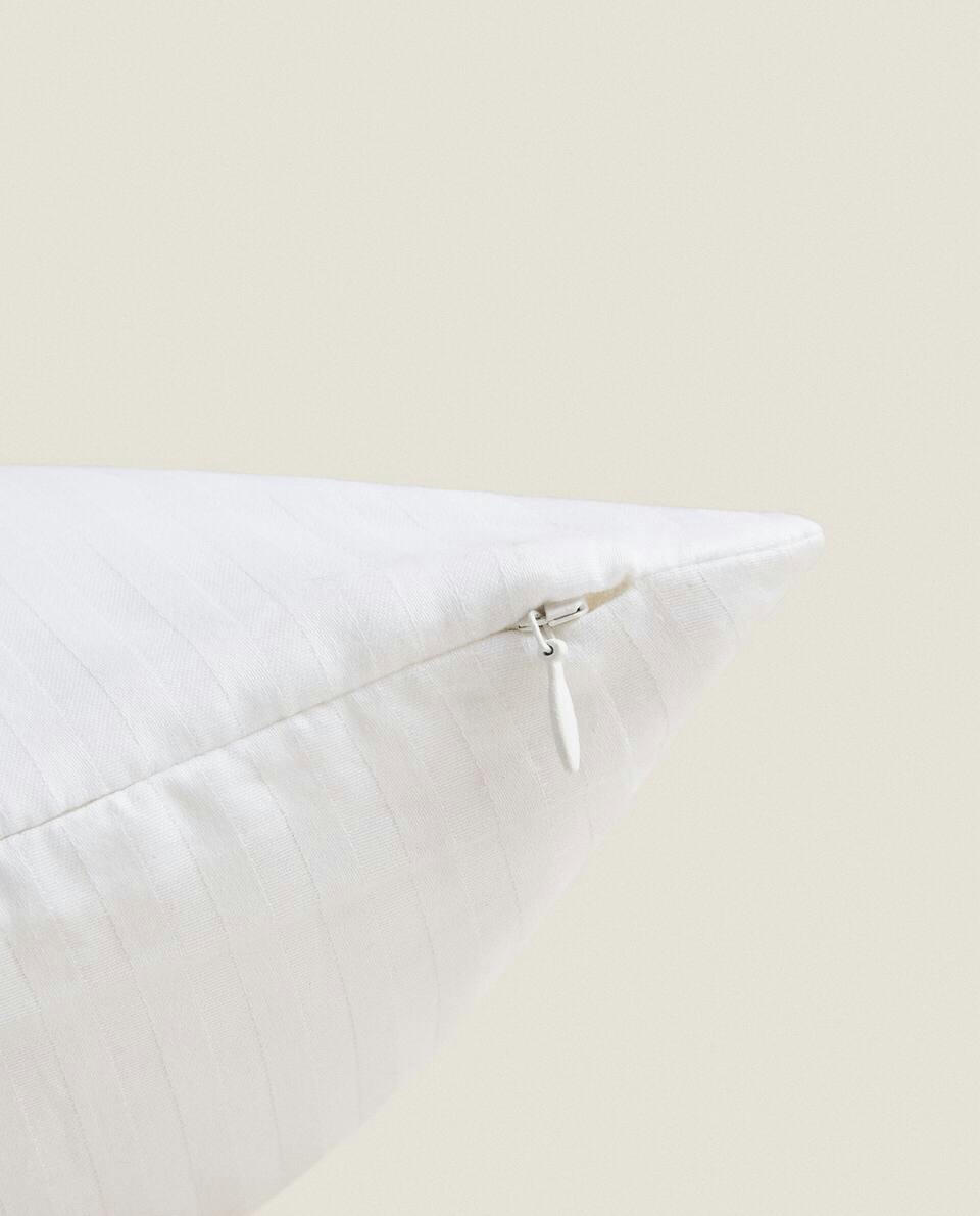 STRIPED COTTON MATTRESS PILLOW PROTECTOR