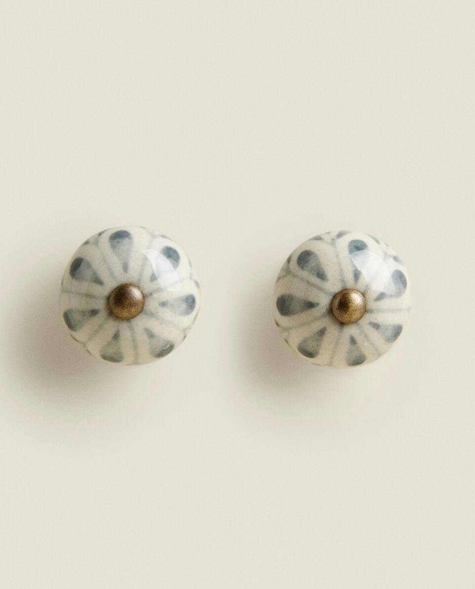 FLOWER DOOR KNOB (PACK OF 2)
