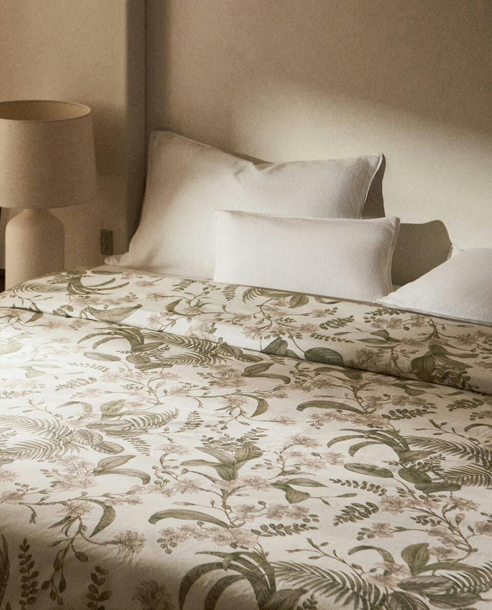 LEAF PRINT DUVET COVER