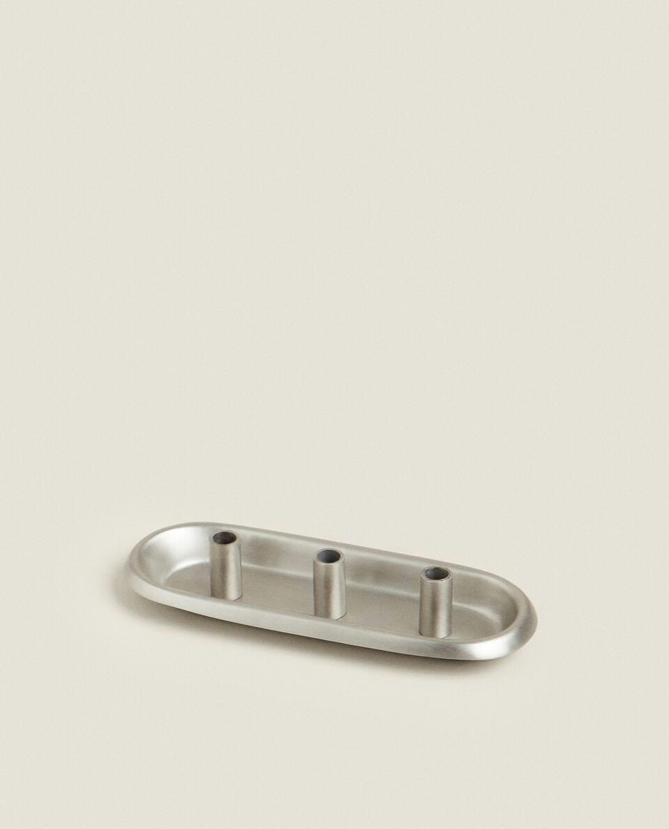 TRIPLE METAL TEALIGHT HOLDER