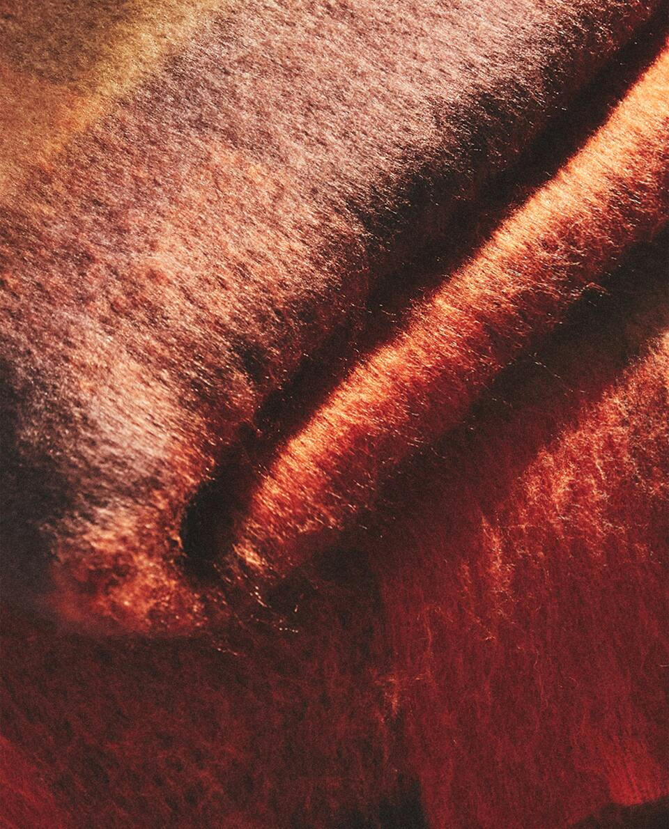 FRAYED CHECKED BLANKET