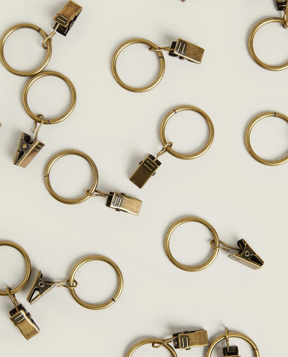 PEG CURTAIN RINGS (PACK OF 20)