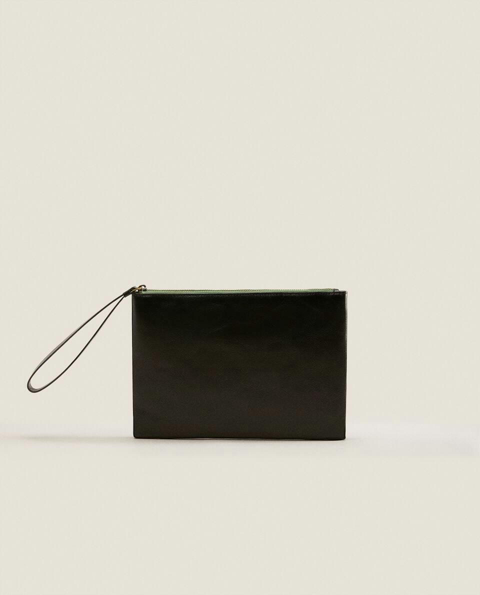 LEATHER CLUTCH BAG