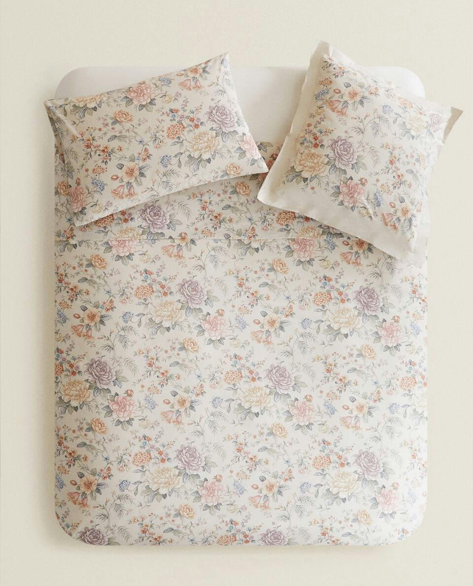 FLORAL PRINT DUVET COVER
