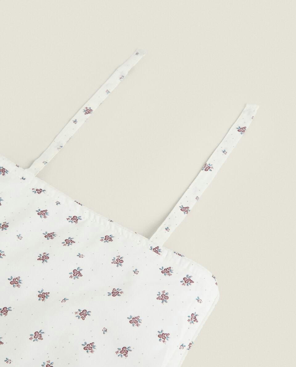 CHILDREN’S FLORAL COTTON MUSLIN CHANGING MAT