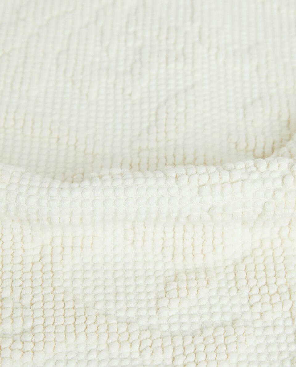 FLORAL JACQUARD BATH MAT