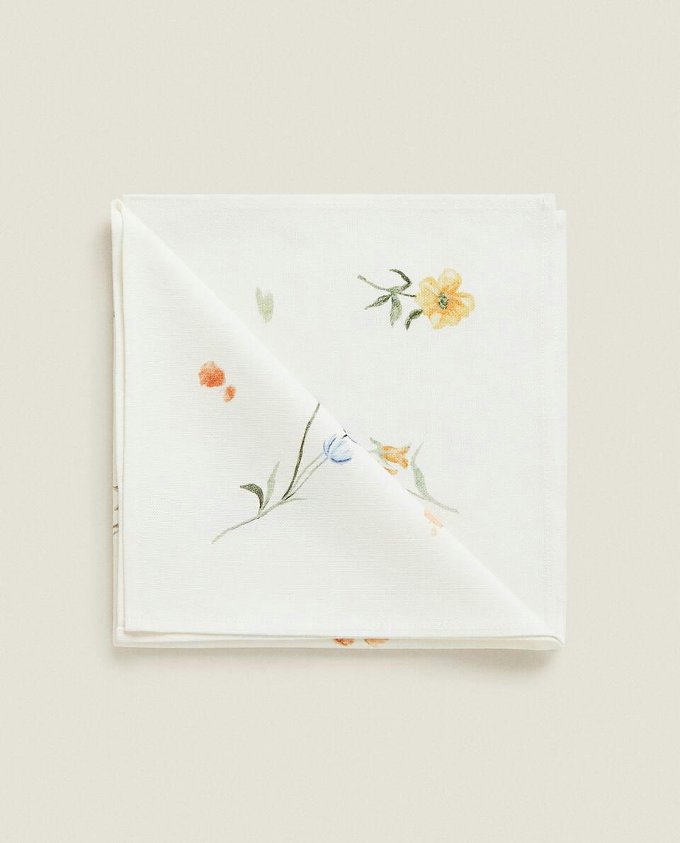 FLORAL PRINT NAPKINS (PACK OF 2)