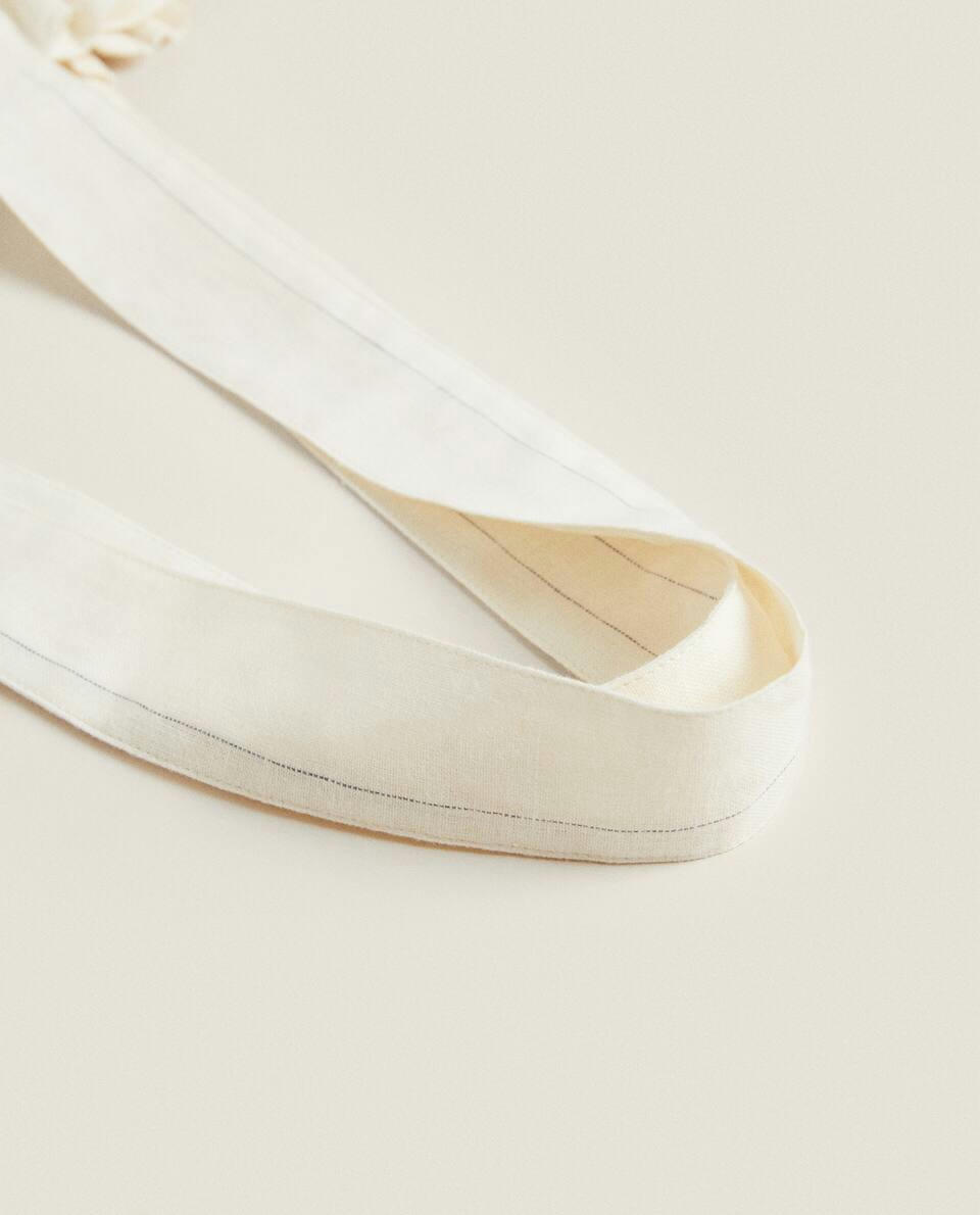 STRIPED TRAVEL LAUNDRY BAG