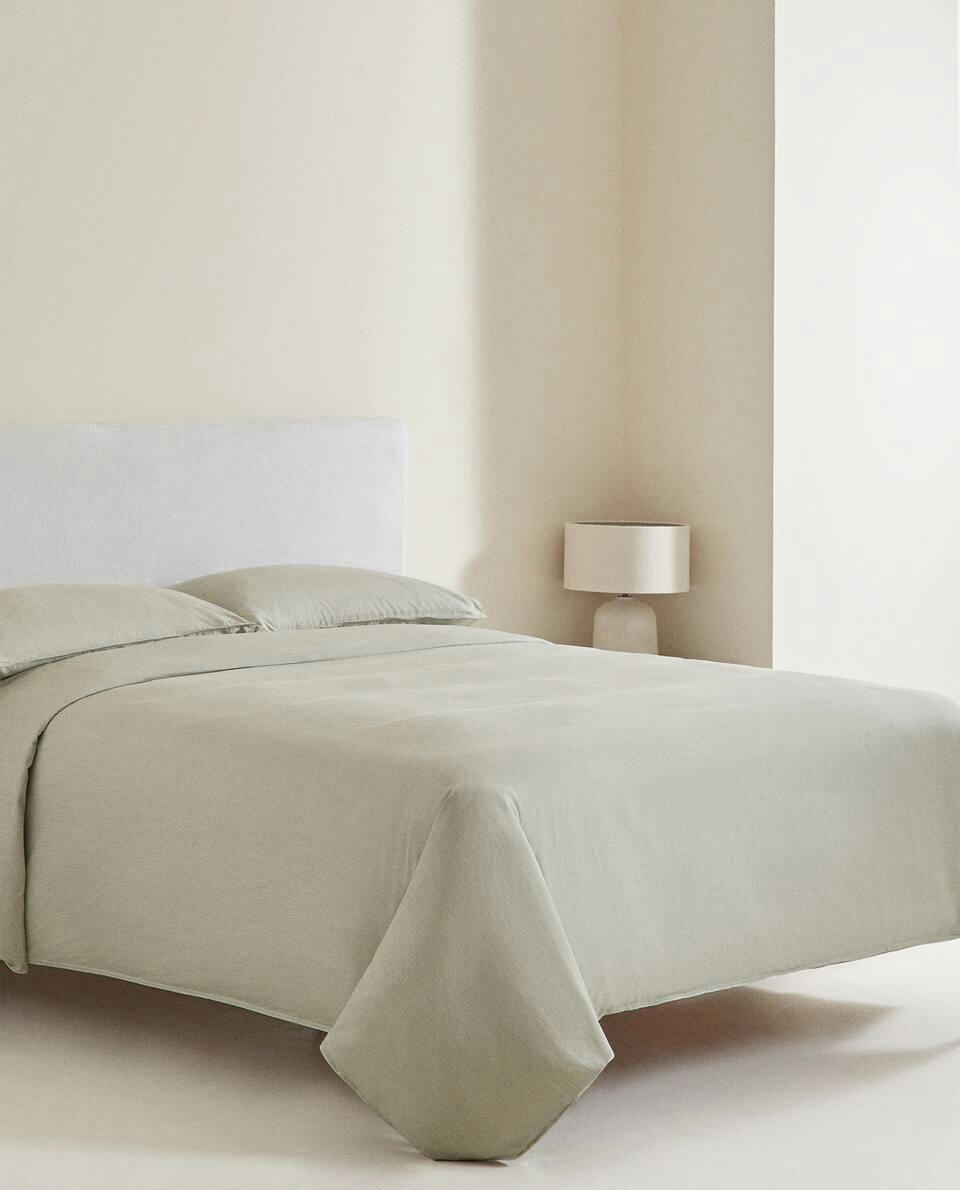 STRIPED COTTON DUVET COVER