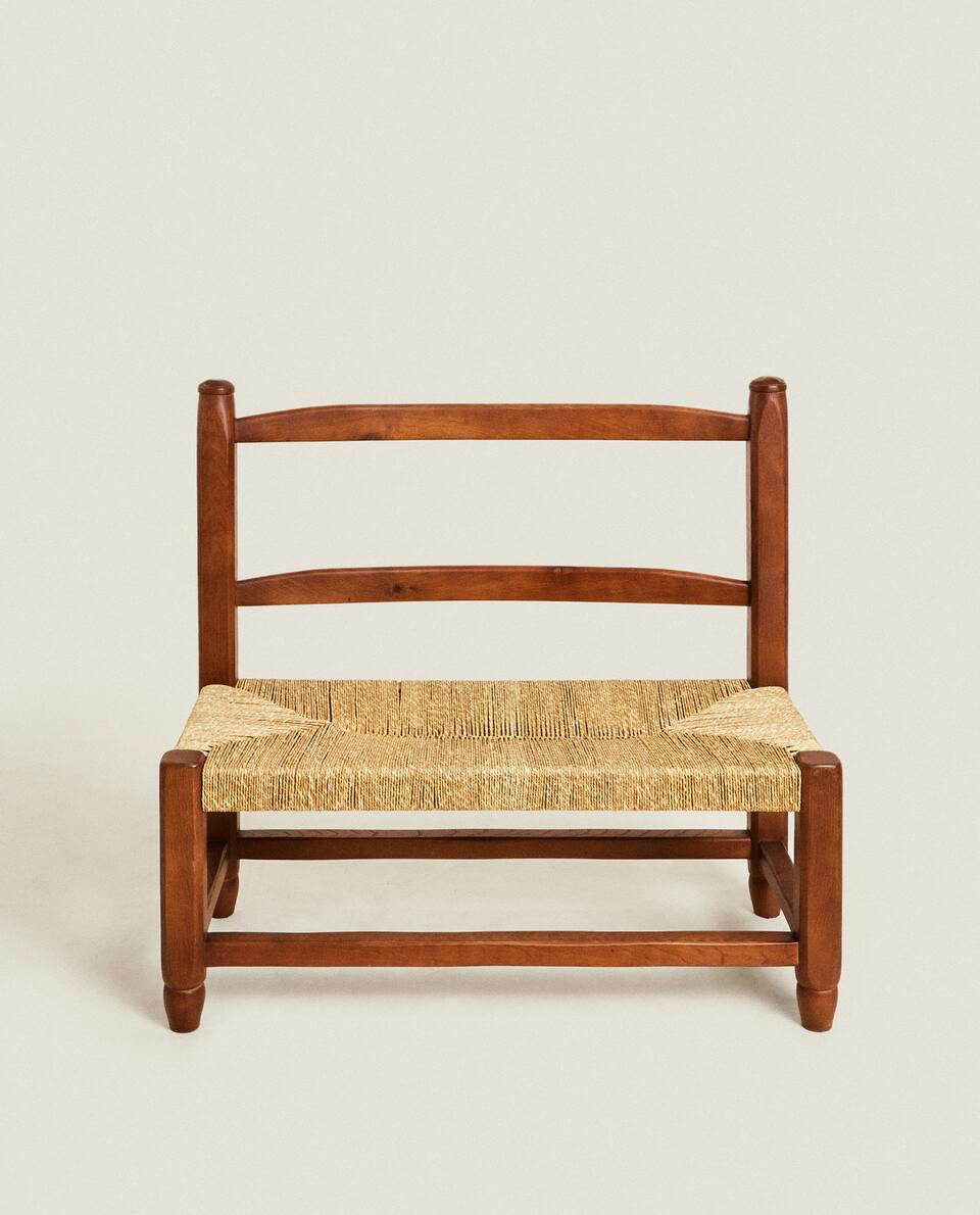 WOODEN BENCH WITH BACK