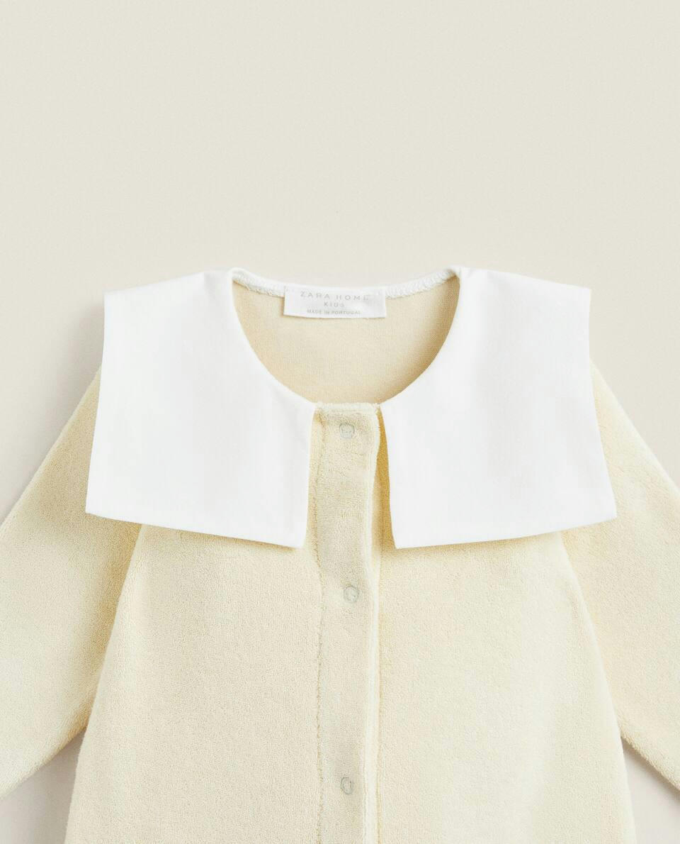 TERRY ROMPER WITH COLLAR