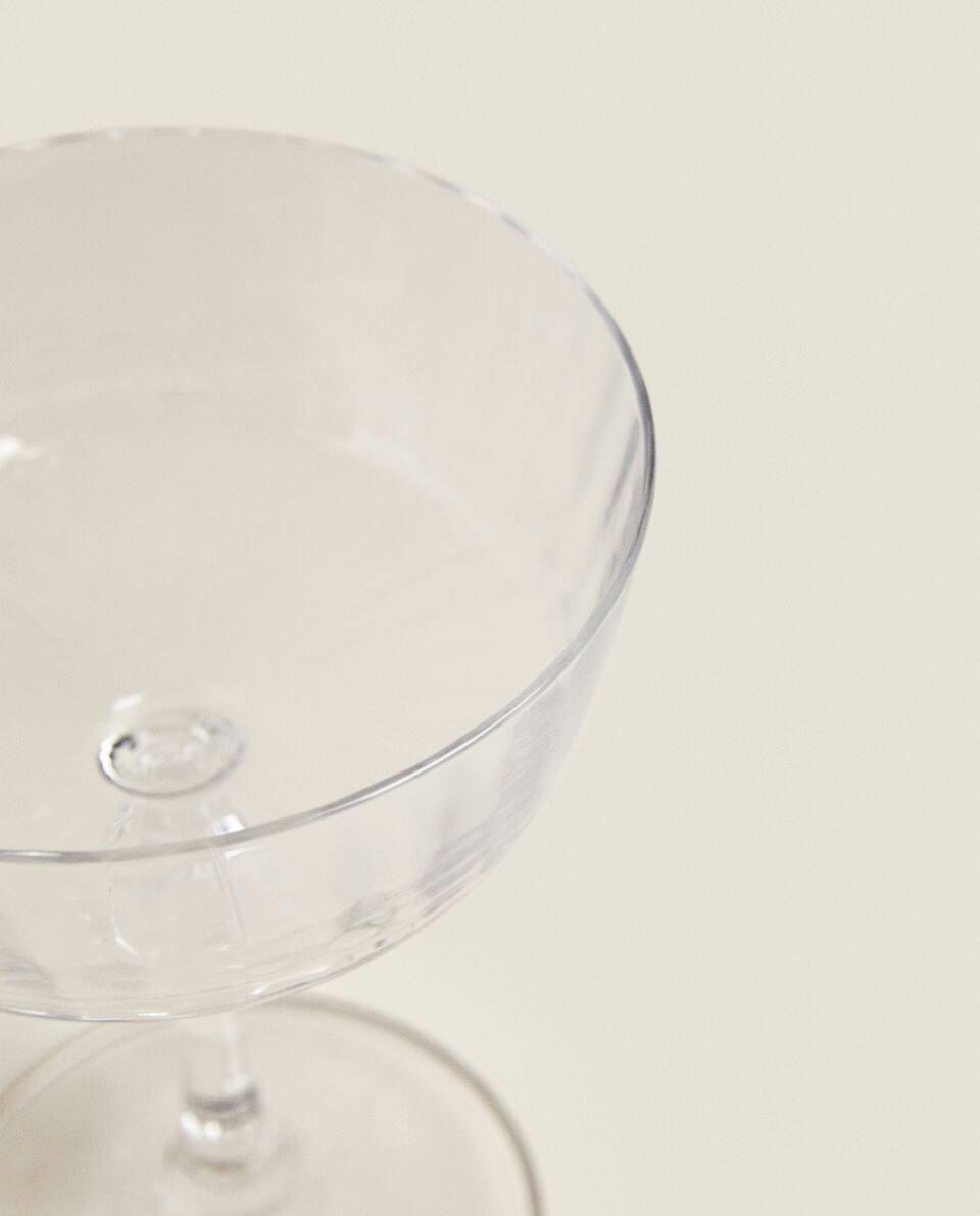 FACETED COCKTAIL GLASS