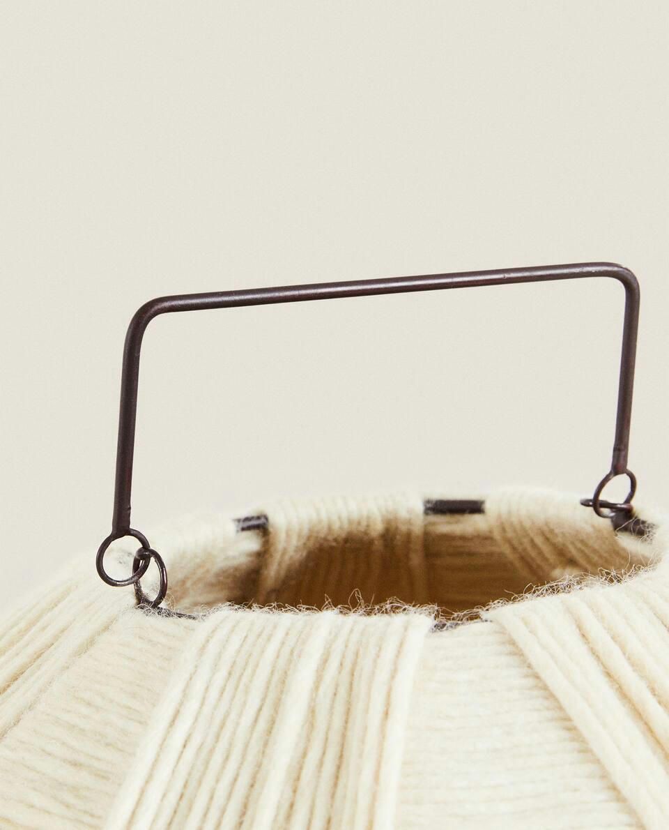 WOVEN WOOL FLOOR LAMP