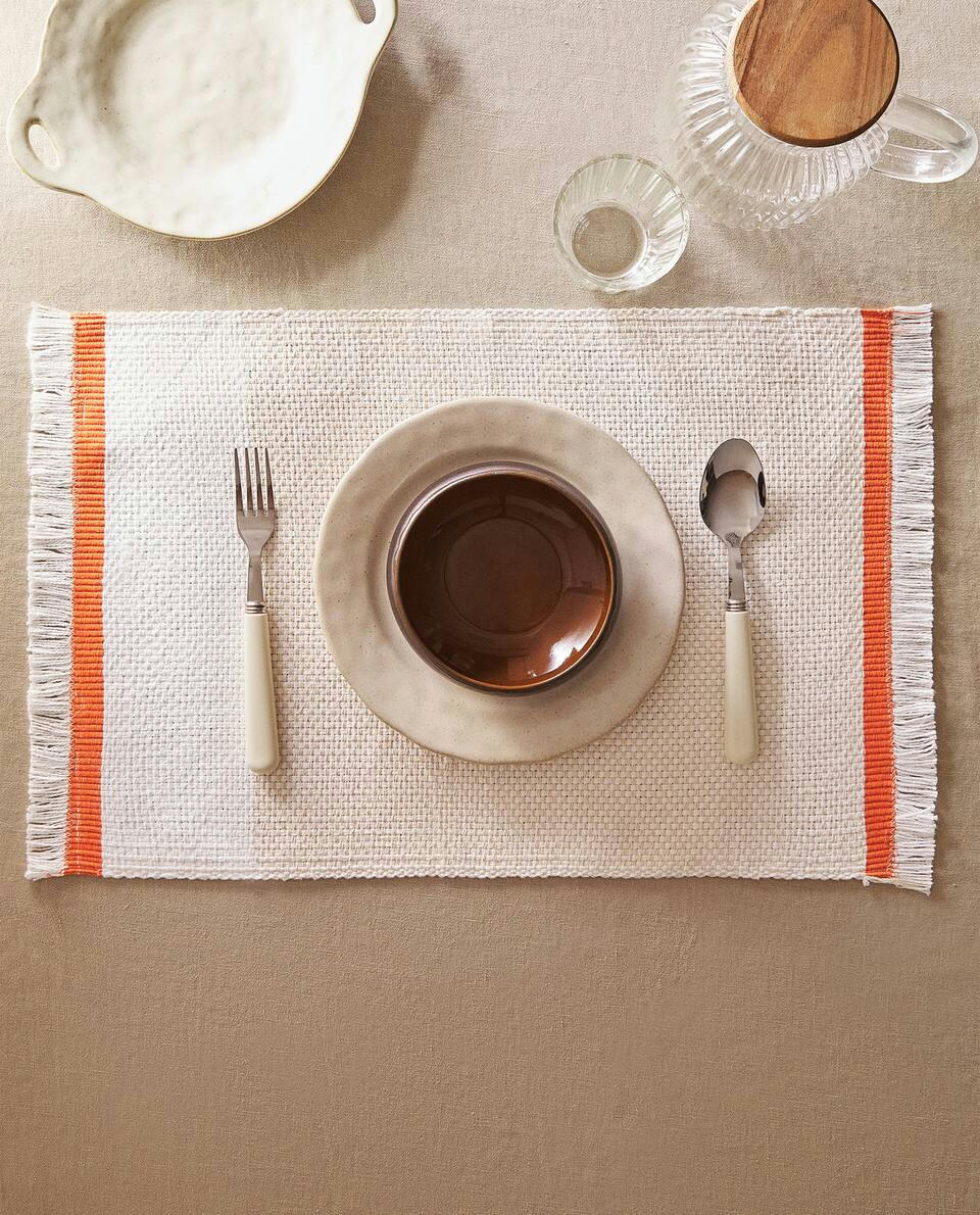 STRIPED COTTON PLACEMAT