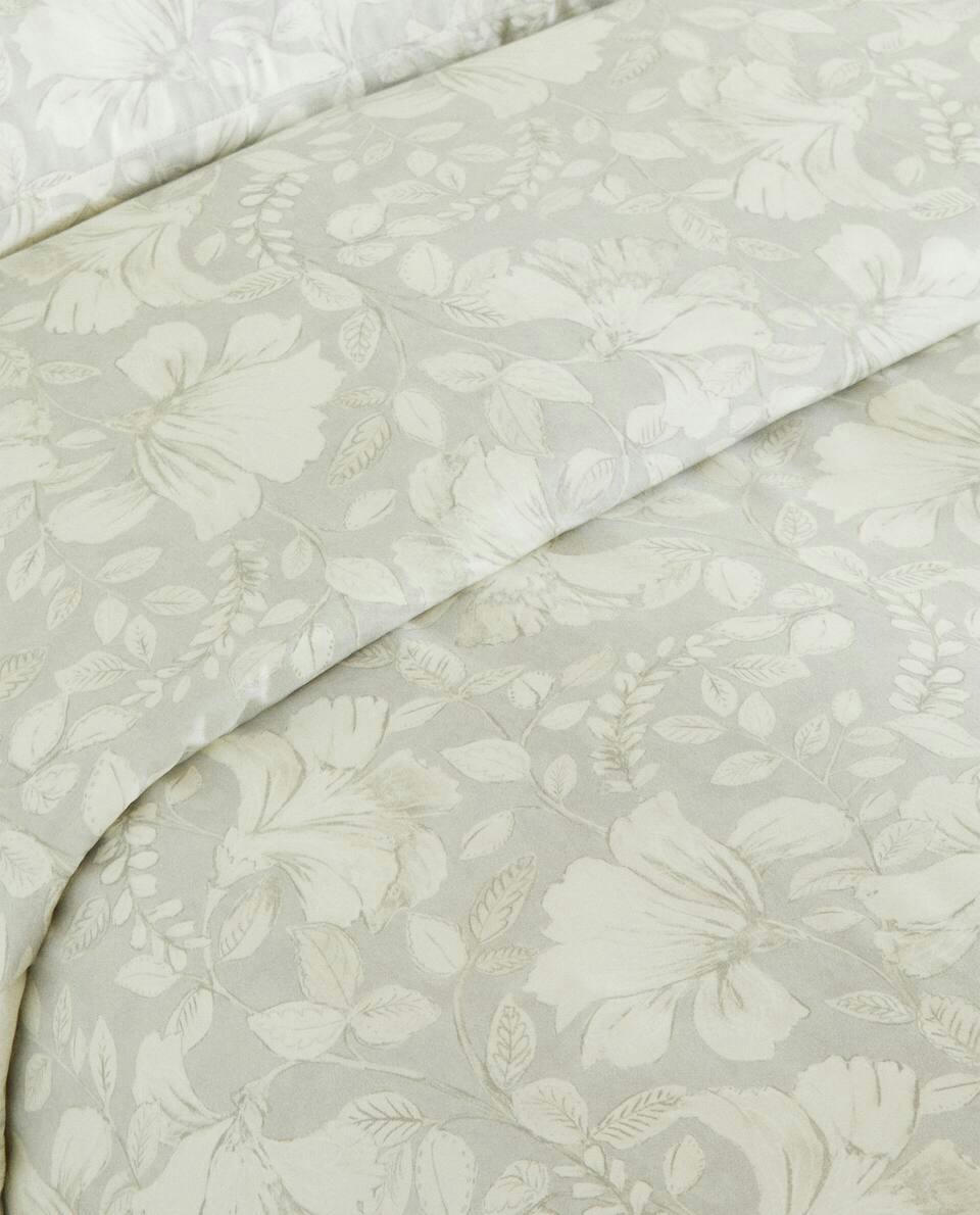 FLORAL PRINT DUVET COVER