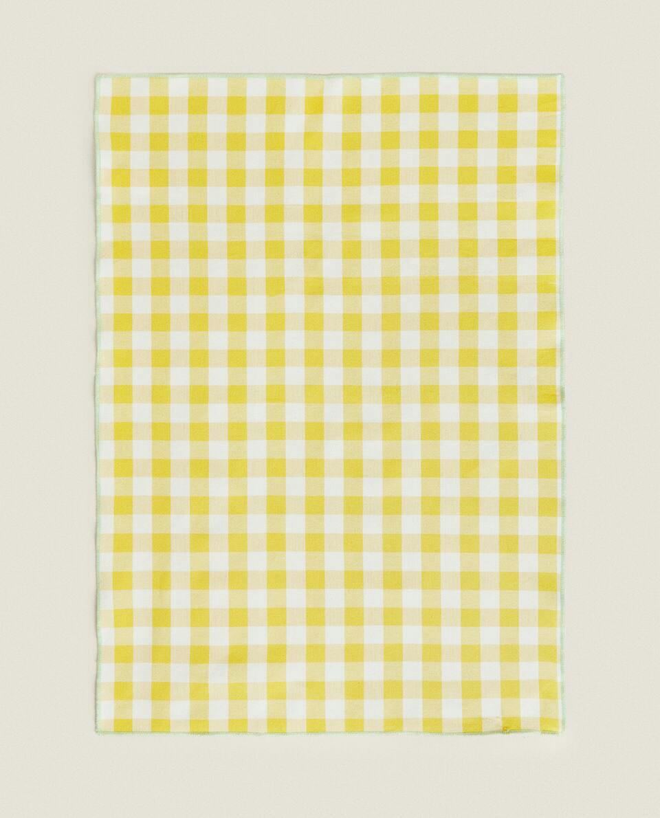 CHECK PRINT COTTON TEA TOWEL (PACK OF 2)