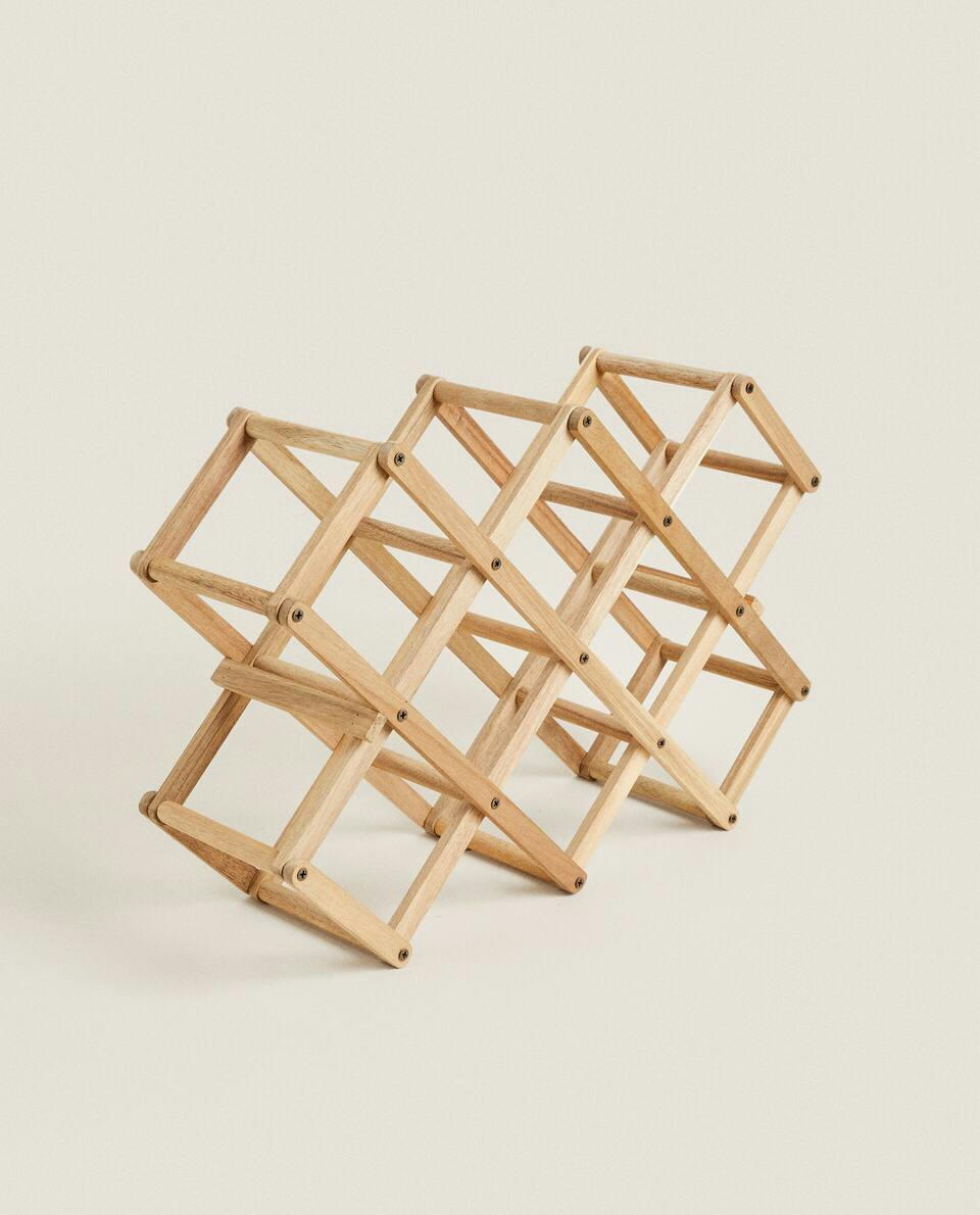 EXTENDIBLE WOODEN BOTTLE STAND