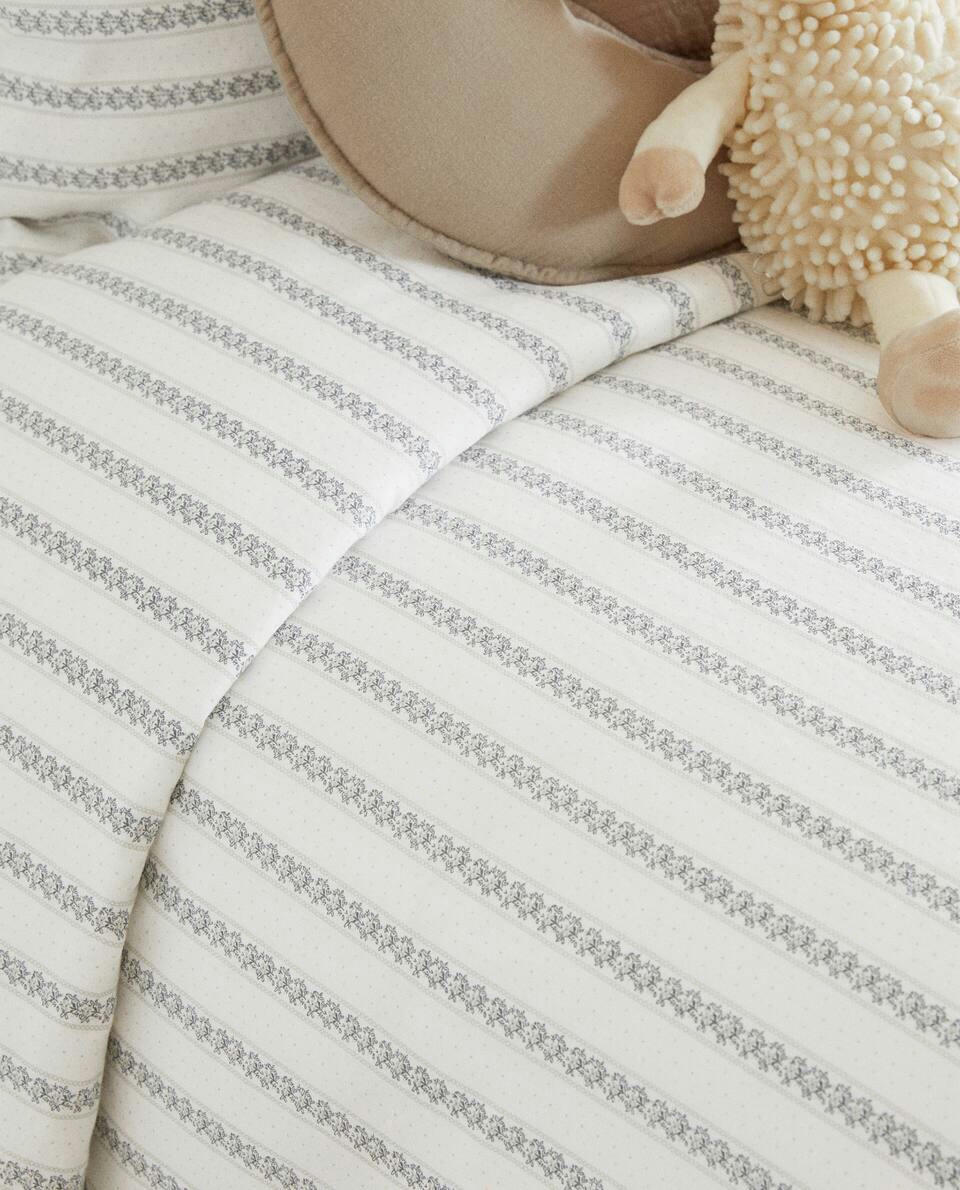 STRIPED LINEN DUVET COVER