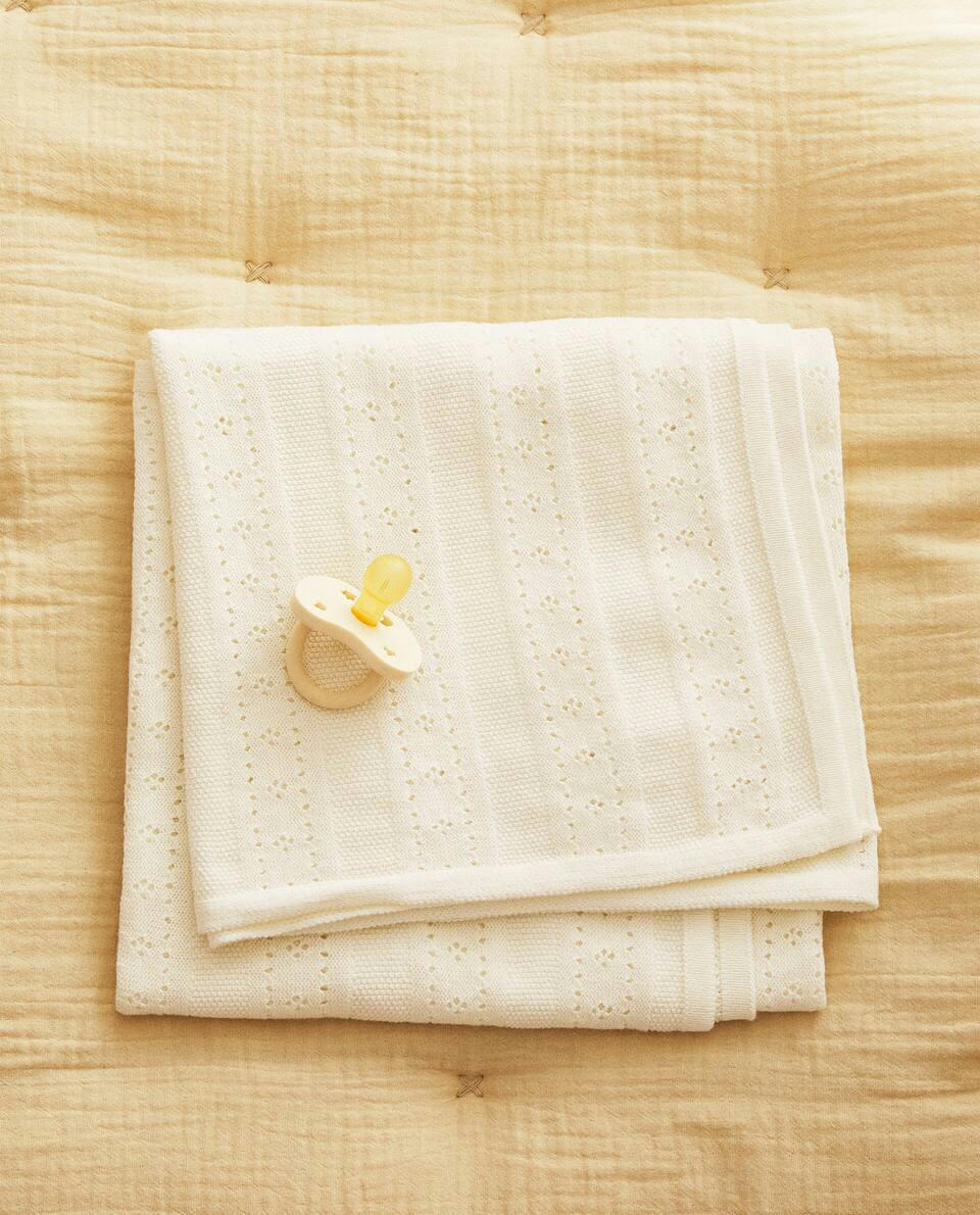 POINTELLE COTTON BLANKET